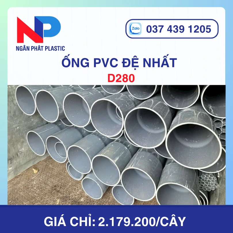Ống Nhựa PVC D280 Đệ Nhất